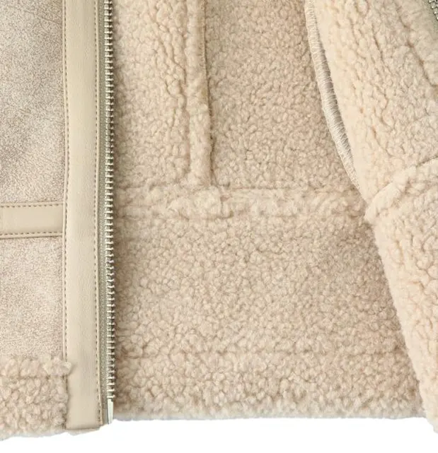 Zipper Stand Collar Heavyweight Sherpa Vest