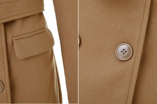 French Vintage Double-breasted Long Woolen Trench Coat